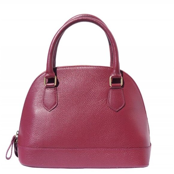 "Bowling Bag" - Italian Leather Handbag - Made in Italy (new without tags) - Picture 3 of 5